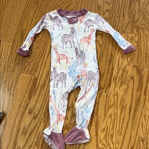 3/$15 Burts Bees animal footed pajama